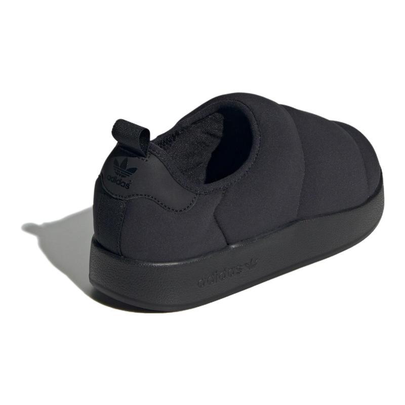 Adidas Originals PUFFYLETTE Anti-Slip Wear-Resistant Low-Top Kids Lifestyle Shoes Black Kids' Sneakers IG7706