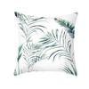 Summer Small Fresh Green Plant Print Pillowcase Peach Skin Green Leaf Home Sofa Pillowcase Bedroom Cushion