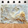 Peacock Theme Background Happy Birthday Flower Castle Waterfall Party Decor Backdrop Photography Studio Supplies Props Banner