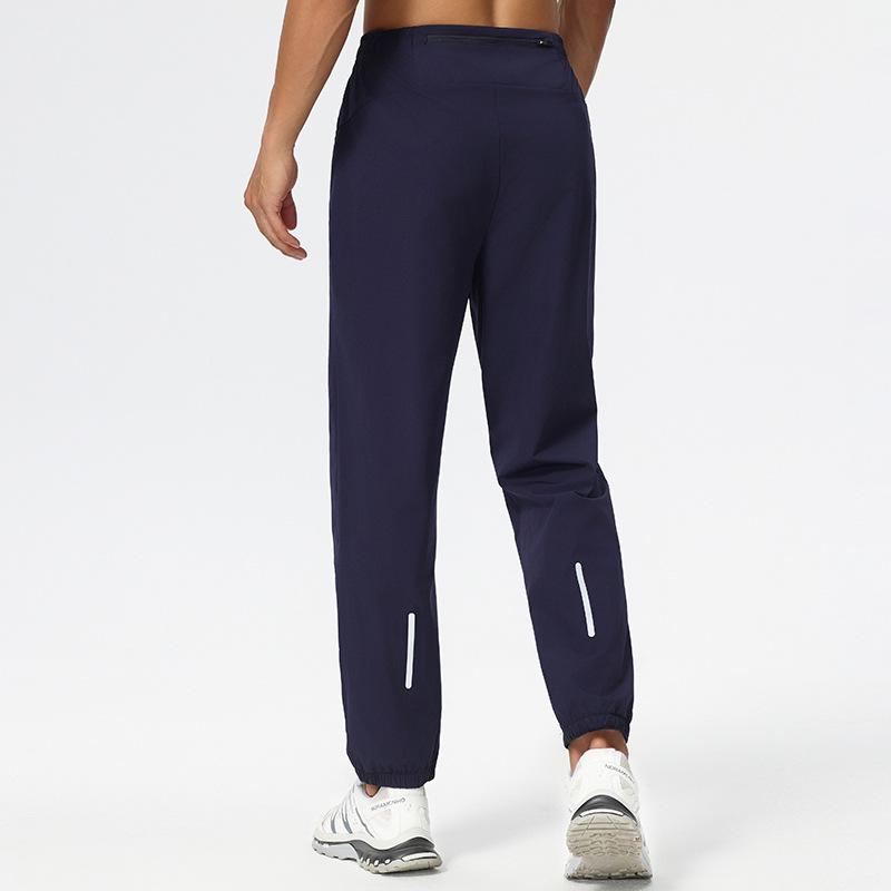 

Мужские спортивные брюки из быстросохнущего нейлона - Многокарманные, с манжетами, зауженные к низу для бега на открытом воздухе 4XL