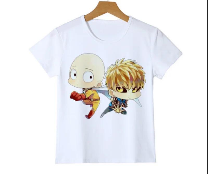 Cute One Punch Man Say OK Printed Childrens T Shirt Kid Fashion Summer Cool Confortable Boy Tshirt Casual Baby Tshirt Tops