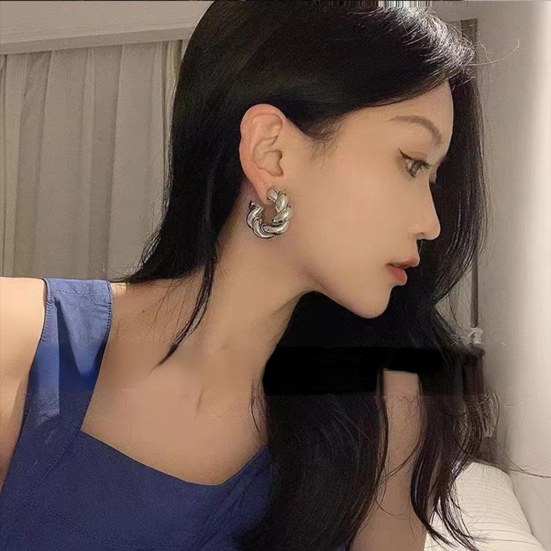 Fashion Jewelry Cool Style Hot Sale Big Thick Circle Hoop Earrings for Women Girl Hot Sale Popular Ear Accessories Dropshipping