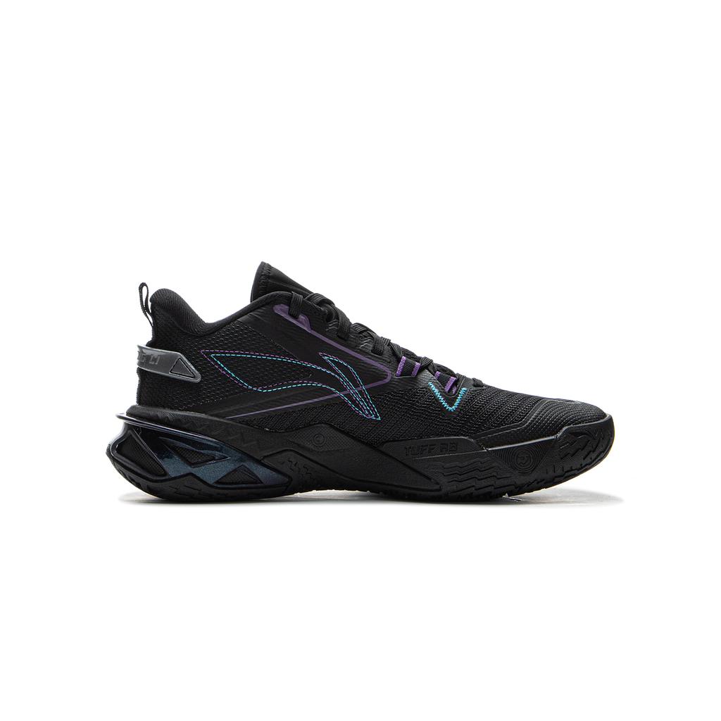 Li Ning Kids Basketball Fashion Sports Simple Non-Slip Wear-Resistant Rebound Support Basketball Shoes Kids sneaker Black YKBV006-5