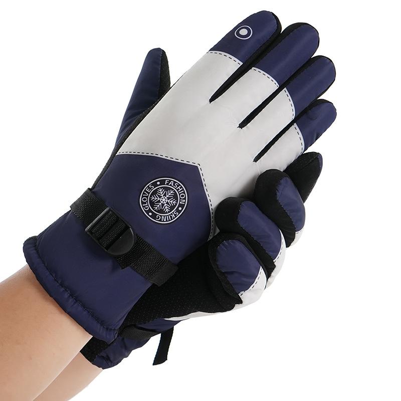 Winter ski gloves touch screen motorcycle fleece warm thickened riding waterproof, windproof and non-slip outdoor