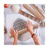 6 Wood Clay Modeling Pattern Rollers Kit, Clay Rolling Pin Textured Hand Roller Wooden Handle Pottery Tools Set