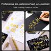 Metallic Marker Pen 0.7/1.0 mm Extra Fine Acrylic Gold Silver Color Pen Back to School Supplies Highlighter Marker DIY Painting