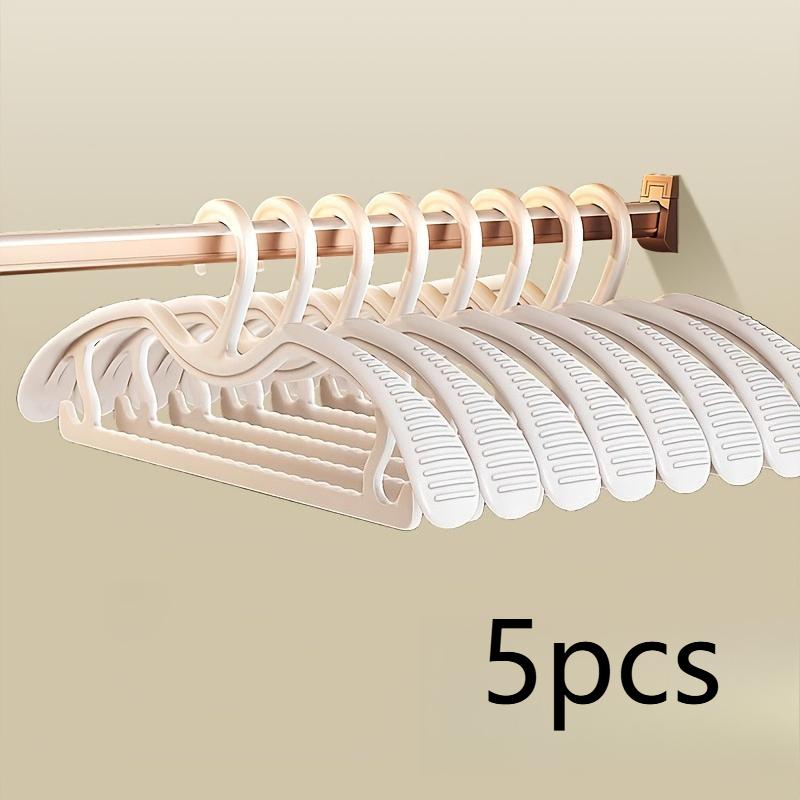 

5/15/25/35pcs Wide Shoulder Hangers, Short Neck Non-Slip Mark-Free, Space Saving Closet Organizer for Home Dorm Wardrobe