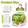 Green Santa Gradient Claus Pattern Paper Box Christmas Decoration Props For Gift