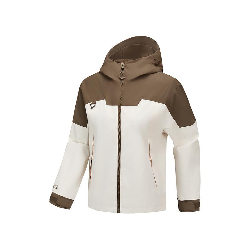 Skechers Outdoor Series Hooded Casual Comfortable Zipper Windproof Breathable Jacket Women Jacket P325W122-04UF M