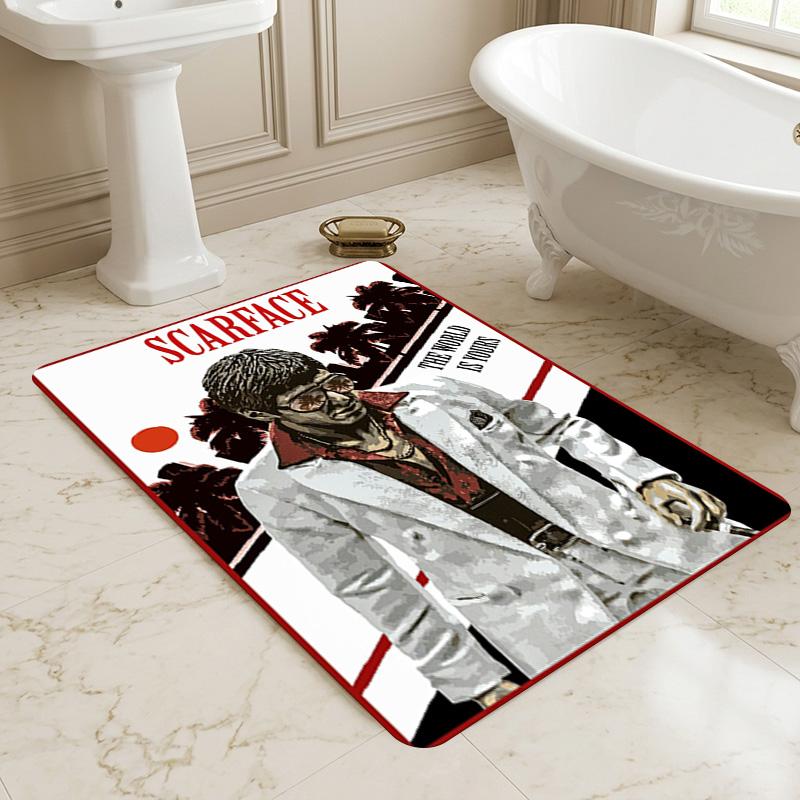 Scarface World Living Room Non-Slip Area Rug Soft Carpet for Bedroom Game Playroom Sofa Office Home Decor Doormat Christmas Gift C921159
