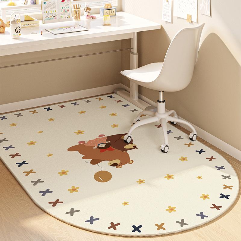 

VIKAMA Living Room Carpet Sofa Carpet Bedroom Carpet Bedside Rugs Loop Pile Quick Dry Easy To Handle Machine Washable 60X90