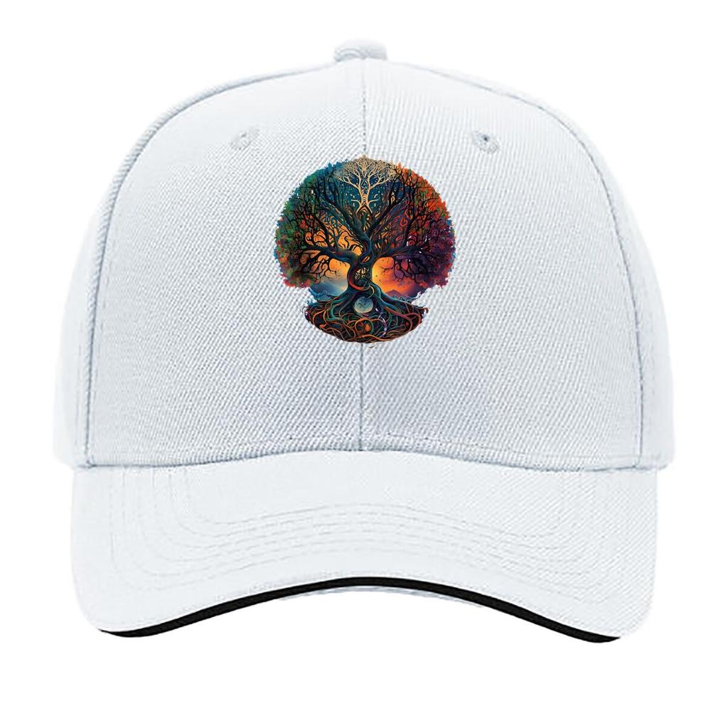 Tree Of Life Meditation Fantasy Art Design Sandwich Baseball Cap Unisex Women Sun Cap Outdoor Workouts Hat