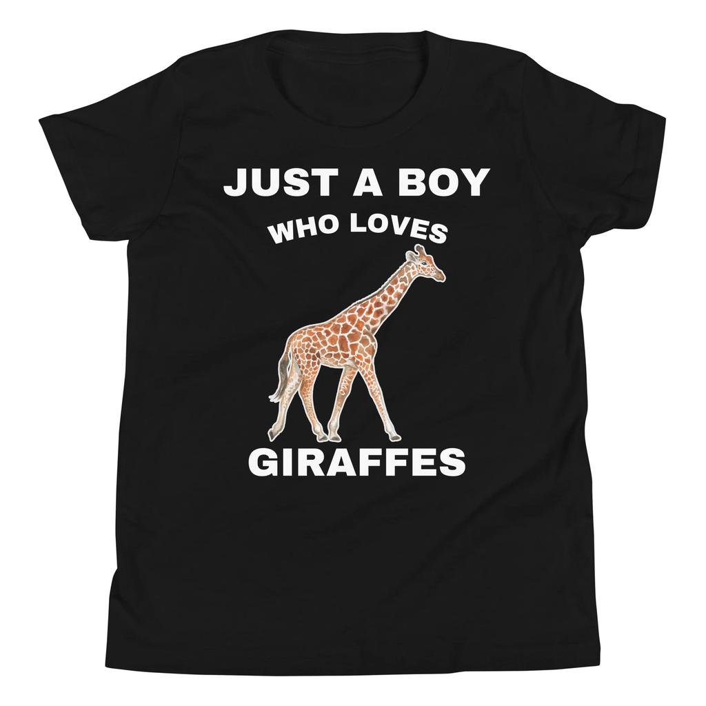 Just a Boy who Loves Giraffes African Safari Zoo Lovers Youth T-Shirt