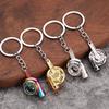 Creative Metal Keychain Turbo Gear Wheel Hub Brake Disc Shock Absorber Car Keychain Pendant