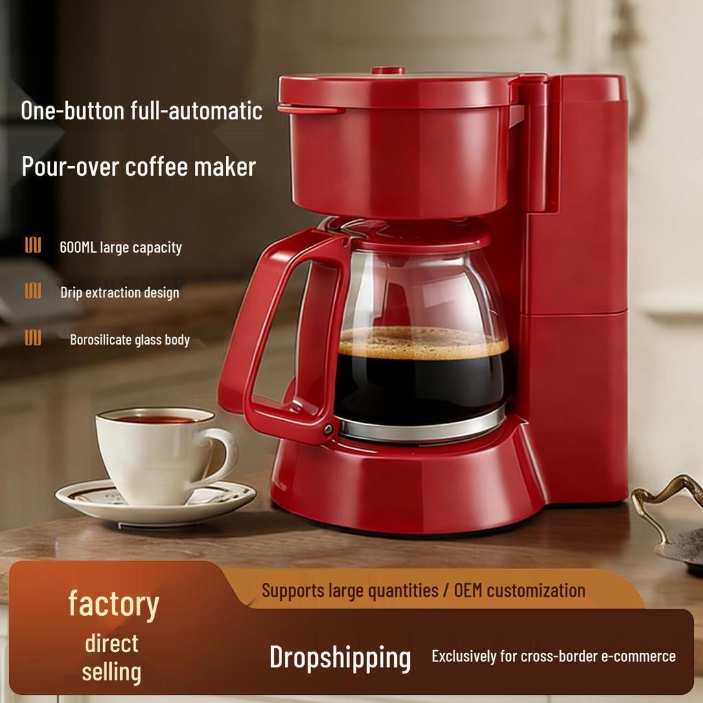 Automatic Drip Coffee Maker with Heat Preservation for Home & Office Use