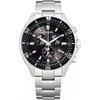 Men S Eco Drive Chronograph Watch Silver Black Vo10 6771f