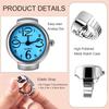 Jewelrywe Stainless Steel Analog Quartz Watch Ring Waterproof Free Size Business Casual Fashion Accessory