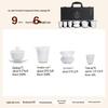 Ice Jade Porcelain Gongfu Tea Set with Gift Box
