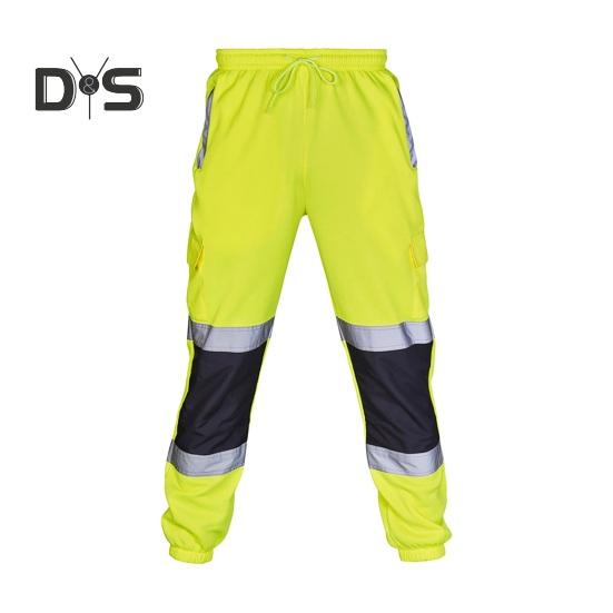 

Светоотражающие защитные брюки, светоотражающие зоны на 360 градусов, высокая видимость, ночные уличные строительные рабочие, ночные смены, бег, велоспорт, брюки XXXL флуоресцентный зеленый