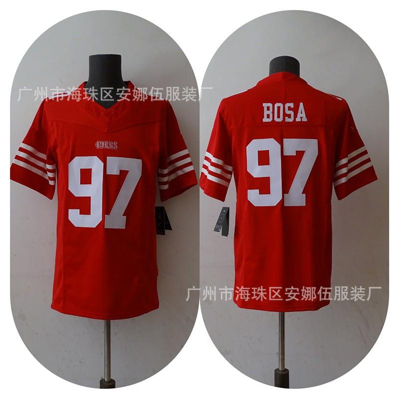Mens Rugby Jersey T-Shirt With Team Embroidery San Francisco 49ers Vintage Style 23 97 19 85 Numbers