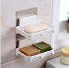 Nordic Style Punch-Free Bathroom Soap Rack - Strong Seamless Single-Layer Drain Soap Box