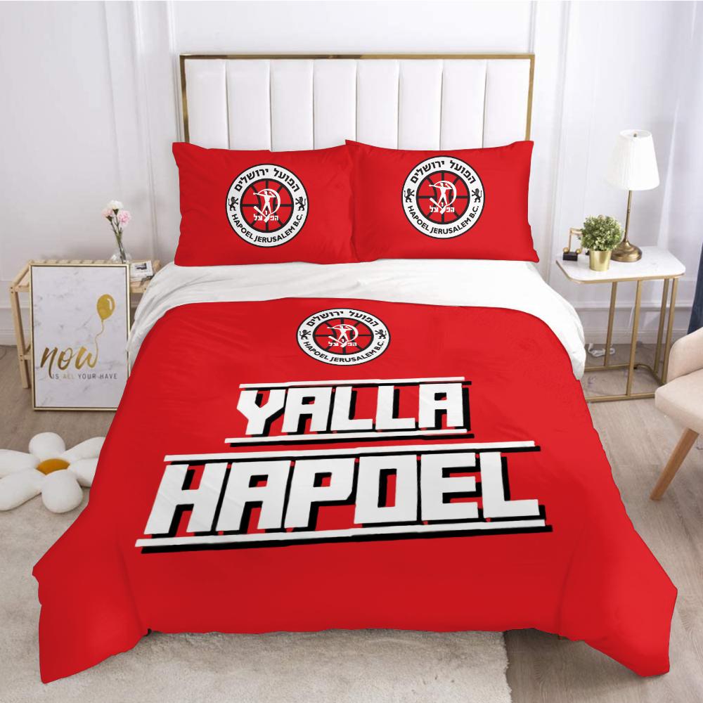 3D Printed Hapoel Jerusalem Bedding Set Duvet Cover Bedroom Comforter Single Twin King Size Quilt Cover Home Textile 2/3Pcs