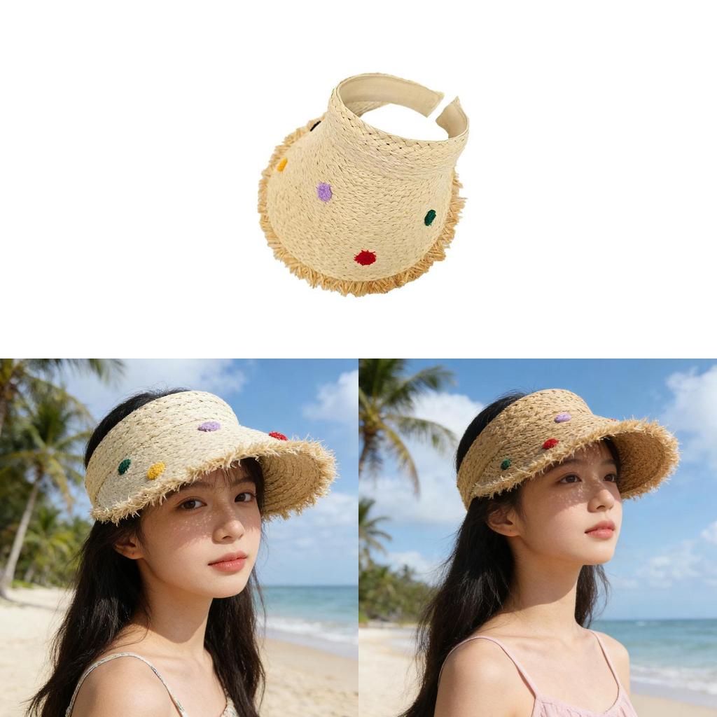 Womens Summer Straw Hat With Breathable Wicker Material And Sun Protection