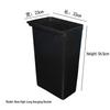 Hongqisheng Black Hanging Waste Bins (Set of 2)