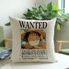 ONE PIECE Anime Cartoon Chopper Monkey D Luffy Nami Print Sofa Throw Pillowcase Home Decorative WANTED Video Game Cushion Pillow
