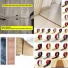 Durable Pvc Transition Strip For Seam Concealment Self Adhesive Design For Modern Home Decor In Bathrooms Living Rooms And Sports Areas
