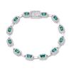 Hip Hop Colored Gemstones Jewelry Bracelets Hand Jewelry Women'S High-End Emerald Zircon Bracelets