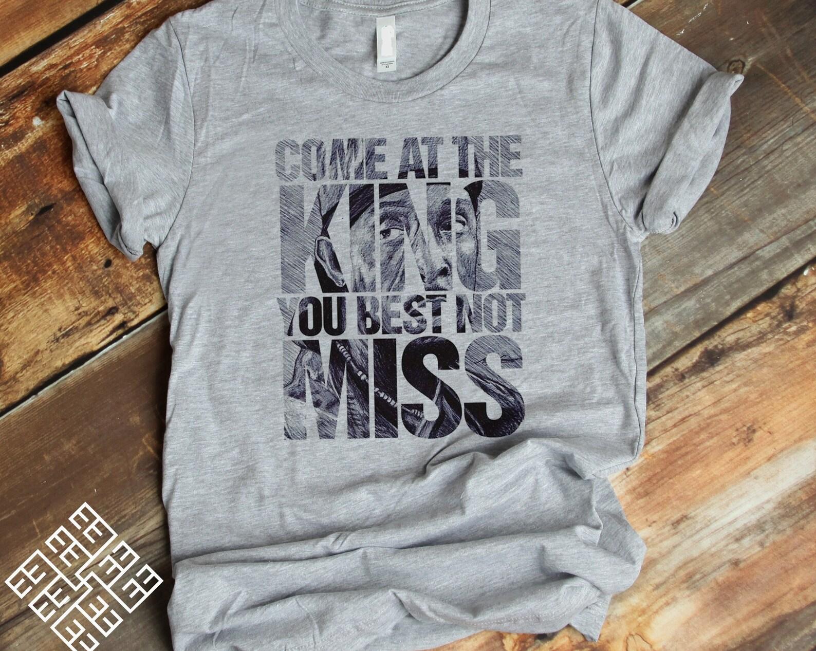 The King T shirt, Come At The King You Best Not Miss T shirt, TV Series The Wire Inspired T shirt, Omar Little Quote Tee Shirt, Wire Gift S