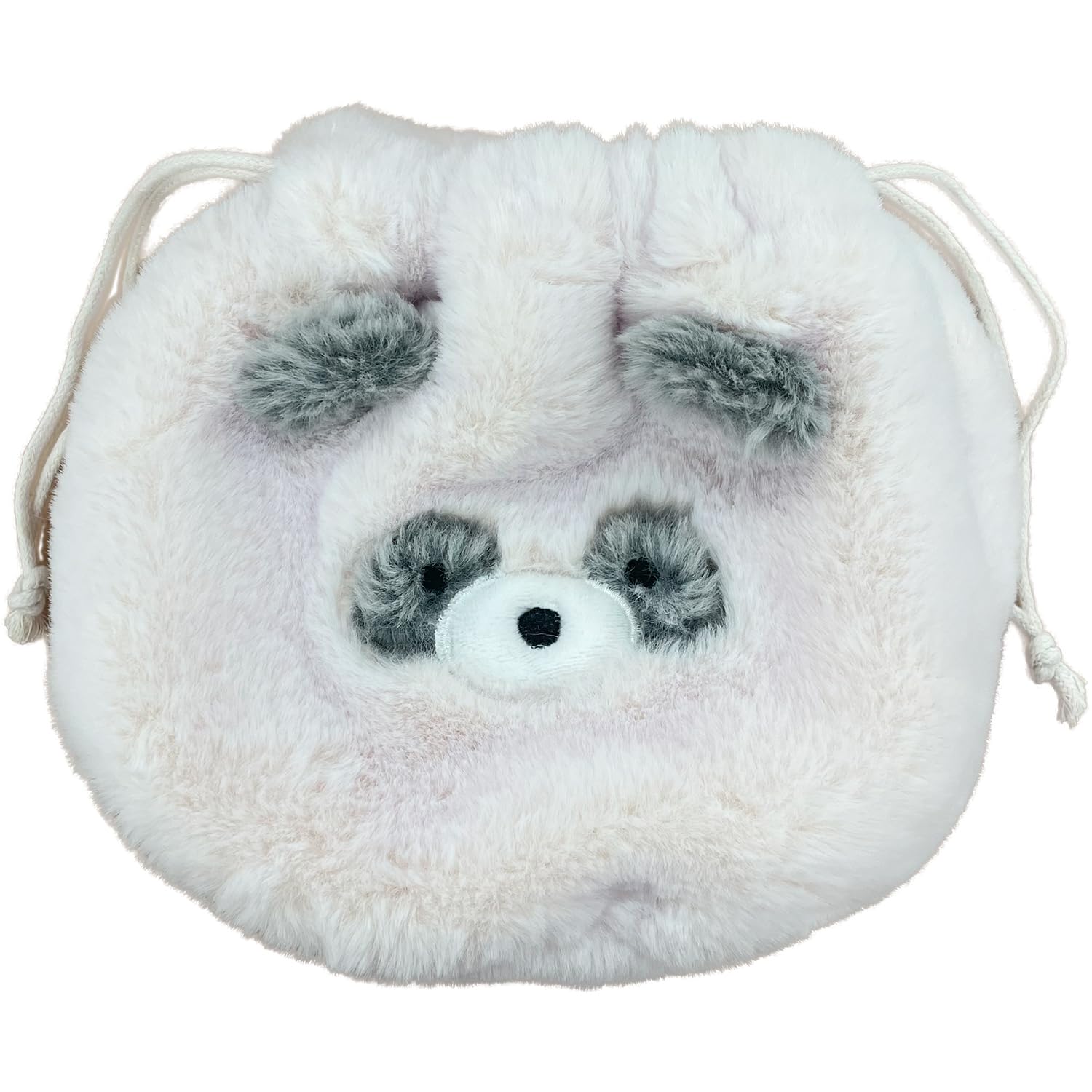 

[Stream] Large Drawstring Bag, Panda Design, Fluffy, Small Item Storage, Gusseted, Cute, for Plush Toys, TY036-M