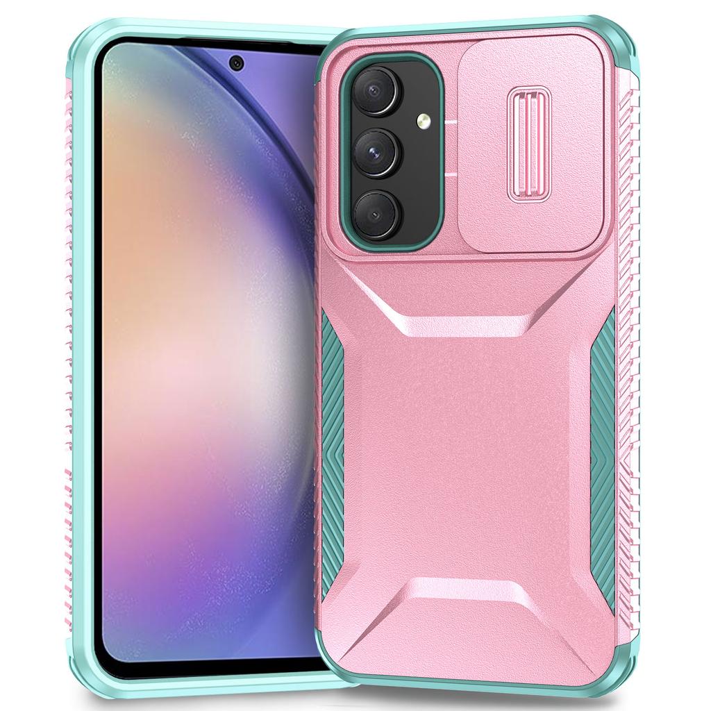For Samsung Galaxy A54 5G Case TPU+PC Phone Cover with Slide Lens Protection Design