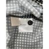 Cygne Black Gingham Check Frill Blouse Tops Not Written Black X whiteUsed
