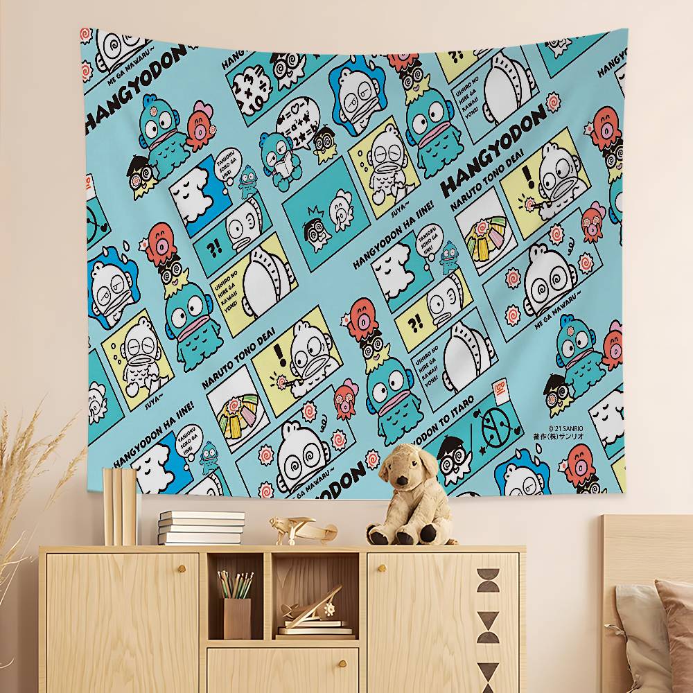 HHangyodonS Cartoon Hanging Bohemian Tapestry Bohemian Wall Tapestries Mandala Cheap Hippie Wall Hanging