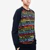 Fila Casual Geometric Print Crewneck Sweatshirt Men Sweatshirt Lychee-Red F11M233202F-RD