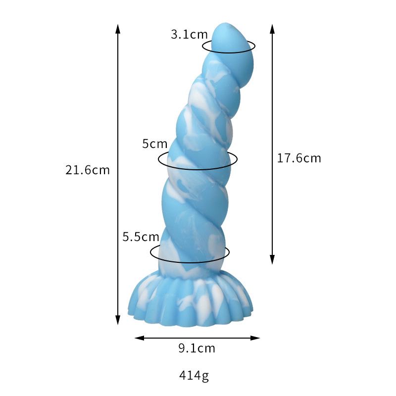Thousand Hundred Fun Silicone Dildo - Female Erotic Toy for Anal Insertion & Masturbation