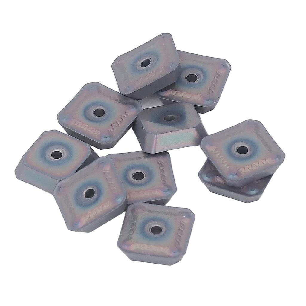 10 Stück Hartmetall Drehplatten Wendeplatten Beschichtete Klinge CNC Drehbank Klinge Metallfräswerkzeughalter