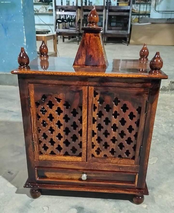 

Храм Мандир из дерева ручной работы Домашний декор для комнаты для пуджи разноцветный