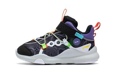 YOUNG Sports Life Collection Abrasion Resistant Casual Shoes Black Purple Kids' YKNS094-3