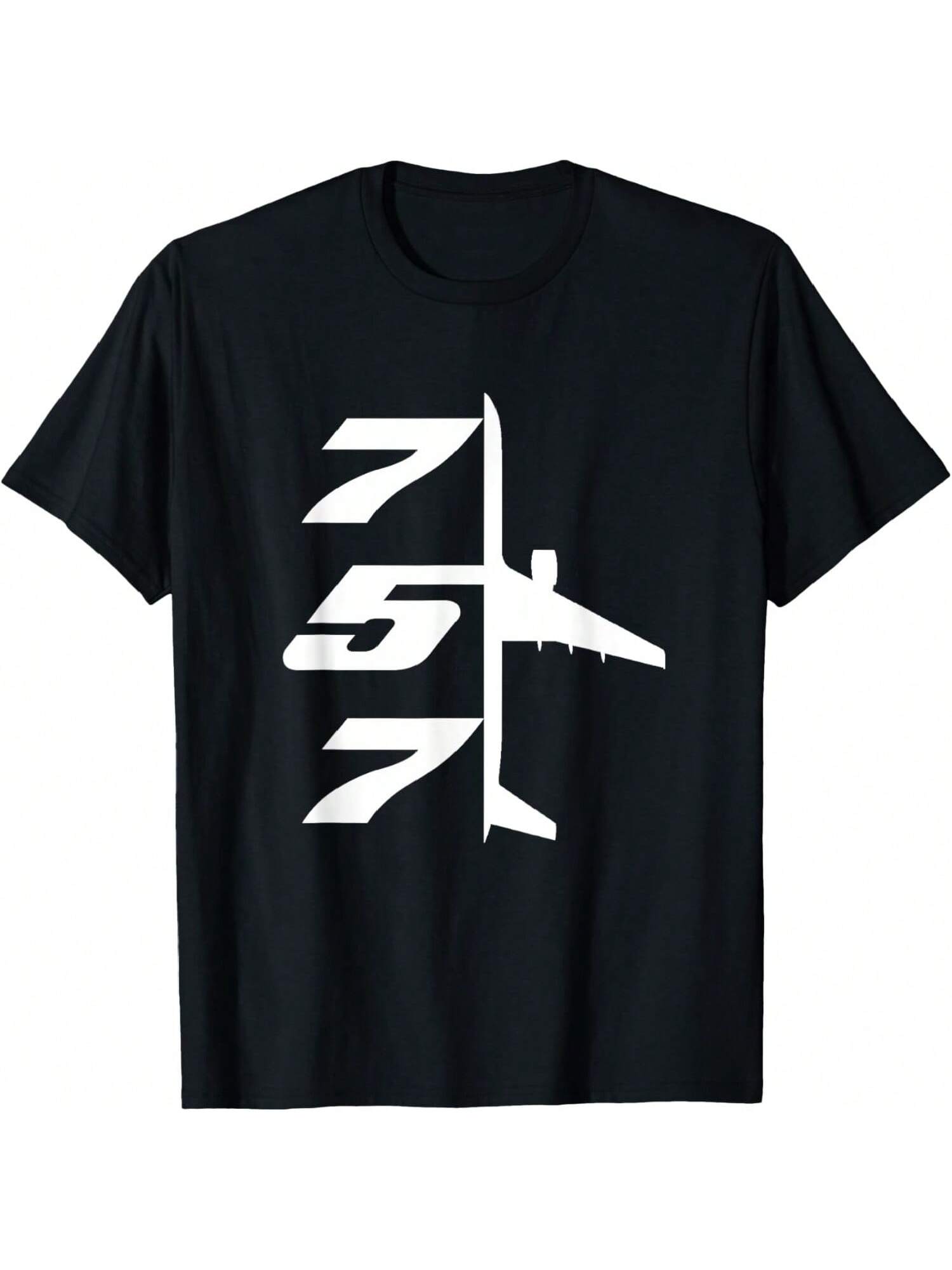 B757-200 Aircraft Airliner Plane Aeroplane Top-Down Profile T-Shirt S разноцветный