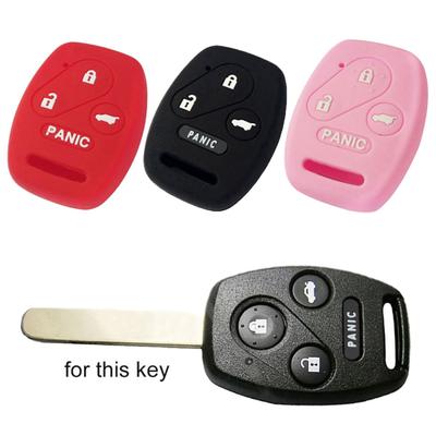 4 Tasten Silikon Auto Remote Key Fob Abdeckung Fall für Honda Accord Civic