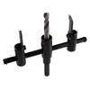 Adjustable Airplane Shape Hole Opener Metal Wood Circle Hole Saw Drill Bit Cutter Kit DIY Tool