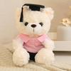 Graduation Cap Bear Plush Toy – Commemorative Gift and Decorative Couple Doll