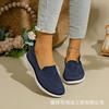 Foreign trade shoes women's spring and autumn large size women's casual single shoes one pedal old Beijing cloth shoes sticker