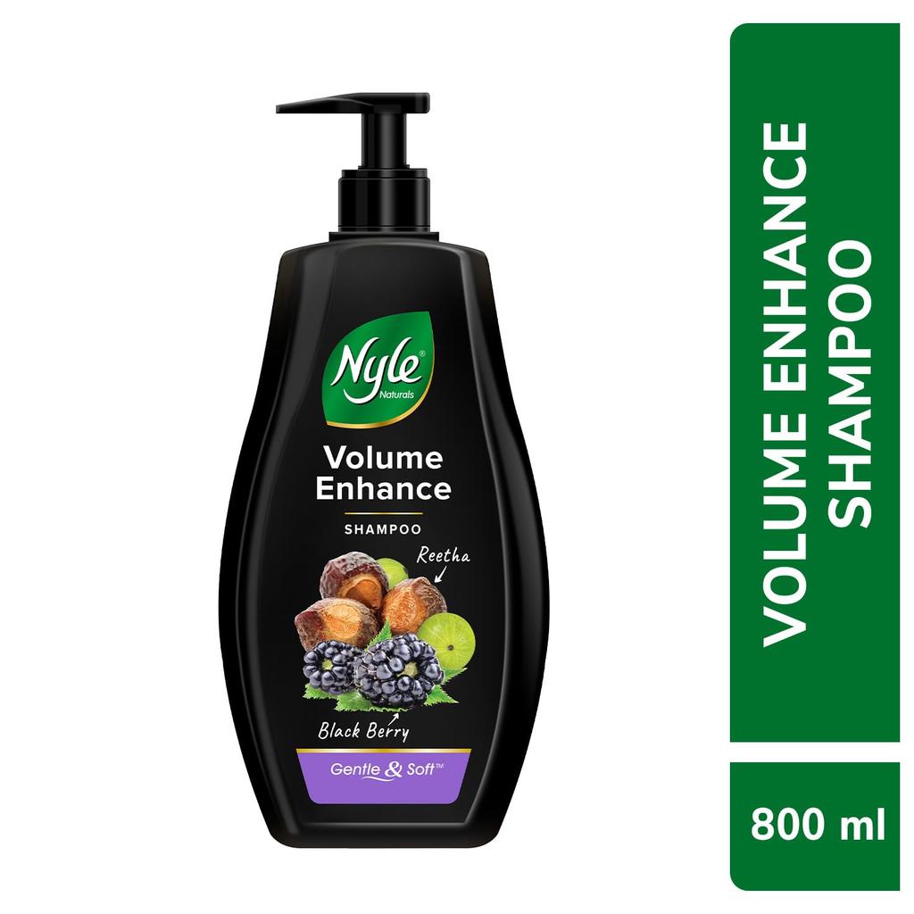 Nyle Volume Enhance Shampoo 800ml | Paraben-Free Liquid Cleanser For All Hair Types | Breakage Control & Volumizing Care