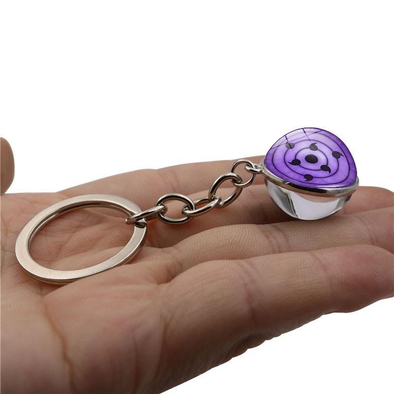 Naruto Sharingan Keyring Featuring Sharingan Design And Zinc Alloy Material For Collectors