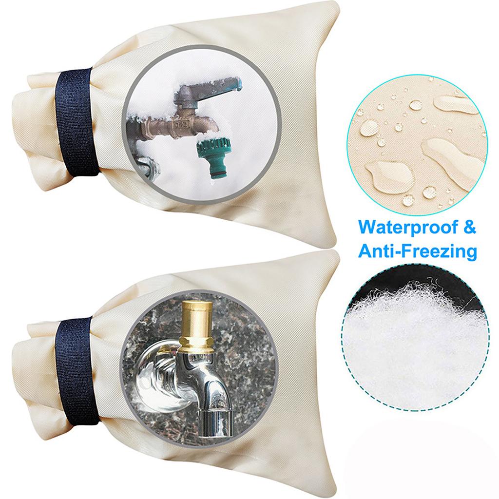 2Pcs Outside Faucet Covers for Winter Spigot Covers Winter Insulated Hose Faucet Cover Freeze Protector Socks Cover