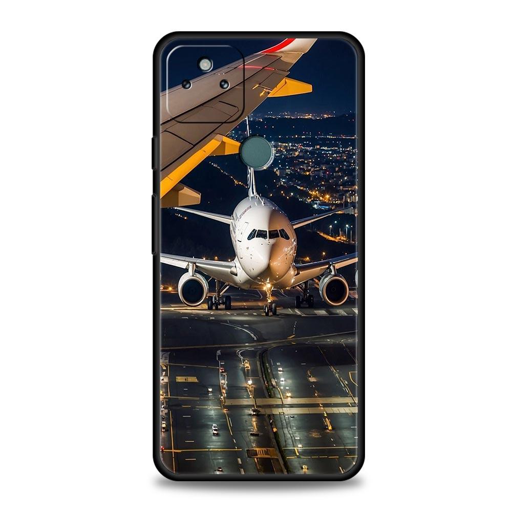 Travel-Nspired Airplane Route Phone Case Cover for Google Pixel 10 9 8 7 6 9A 8A 7A 6A Pro Shockproof Soft TPU 9 Pro XL Shell